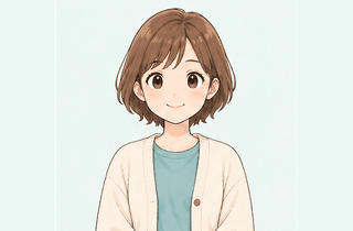 キャラクターが『ありがとう』の手話をするアニメーション